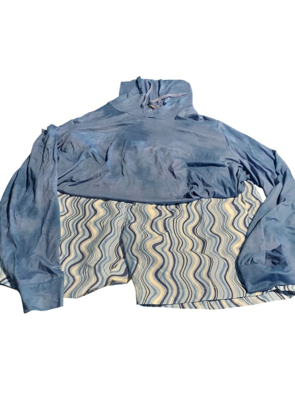 Mens Swim Trunks and Sweatshirt Bundle Set Light Blue 2XL NWT 1238